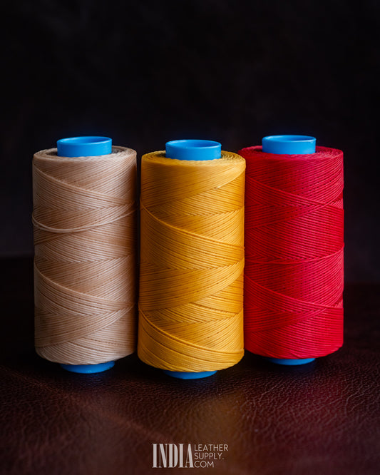 0.8mm 400 Meters Polyester Waxed Thread | Colour Range | India Leather Supply