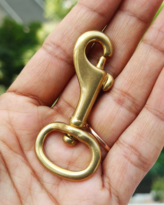 Pundra 20*55mm swivel snap hook Solid Brass