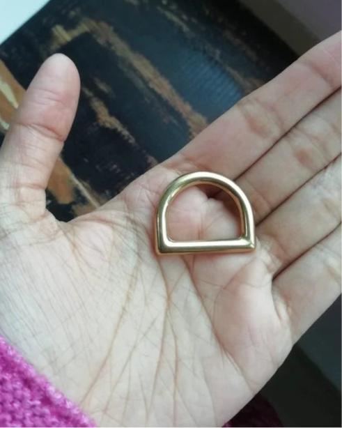 D-Ring in Solid Brass