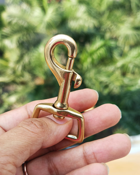 Licchavi 25*60mm Trapezoid shape tail Swivel Hook Solid Brass