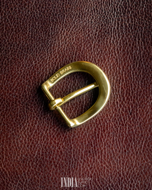 25mm Buckle Solid Brass Lacquered - 2 | India Leather Supply