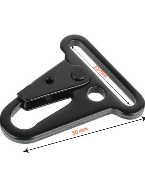 HK Spring Snap Hook with Ring (1 inch)