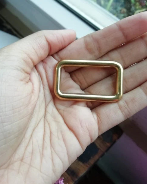 Rectangular Frame in Solid Brass