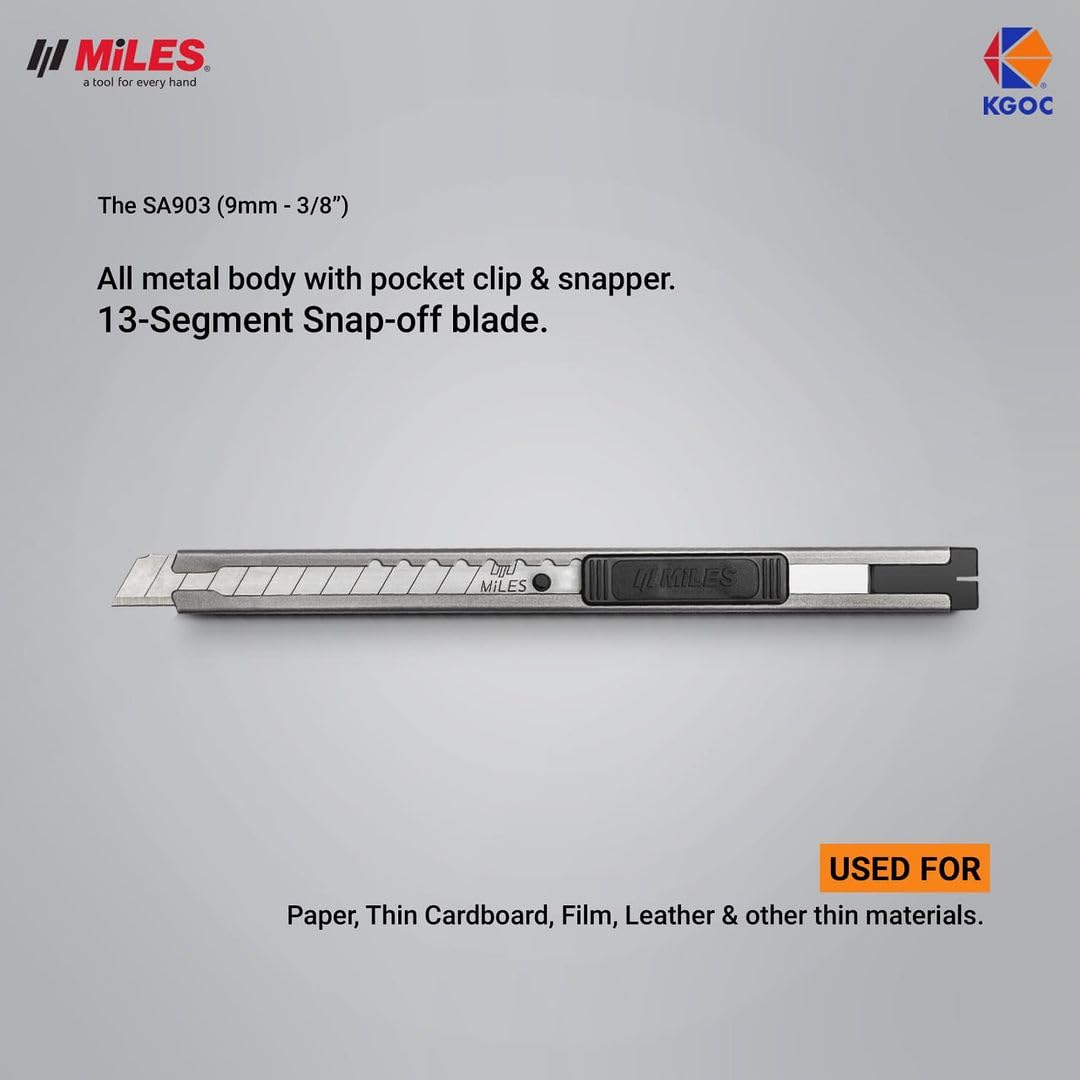 9mm KANGARO Miles SA903Y SS Cutter | India Leather Supply