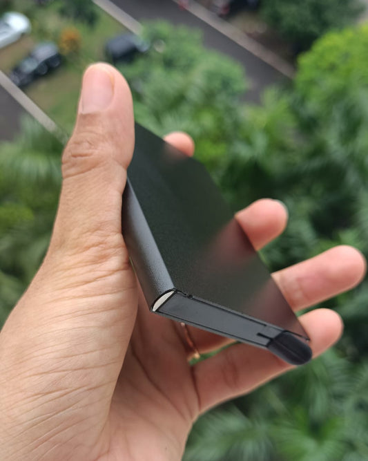 Sliding Card Holder bottom press