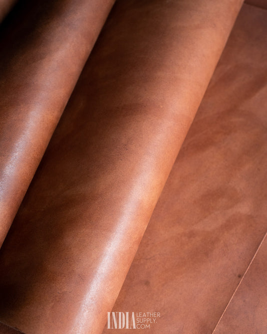 Sheong Shi Tannery - Hunter Mid-Dark Camel (Glazed) - 1.6/1.9mm