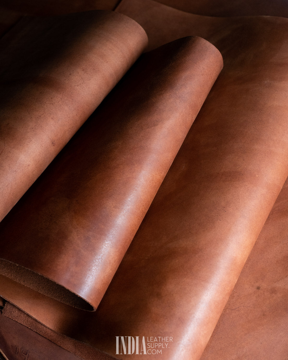 Sheong Shi Tannery - Hunter Mid-Dark Camel (Glazed) - 1.6/1.9mm