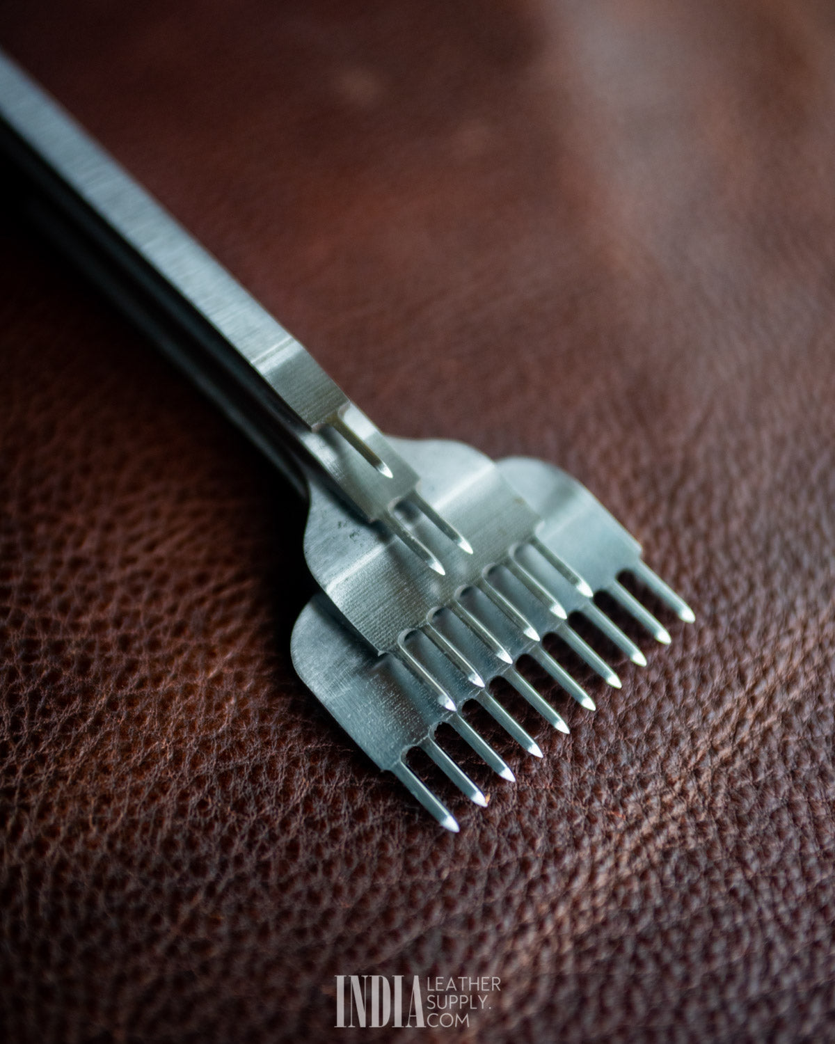 Stitching Chisels (Diamond Shaped) - Japanese Style (1+2+6+10 teeth)