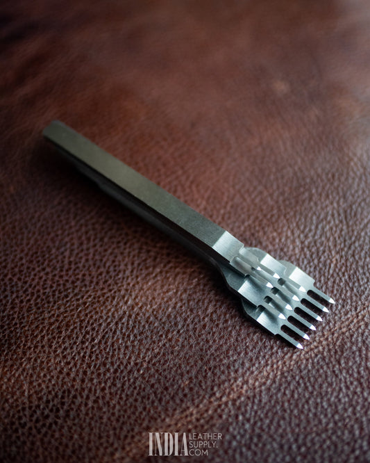 Stitching Chisels (Diamond Shaped) - Japanese Style (1+2+4+6 teeth)