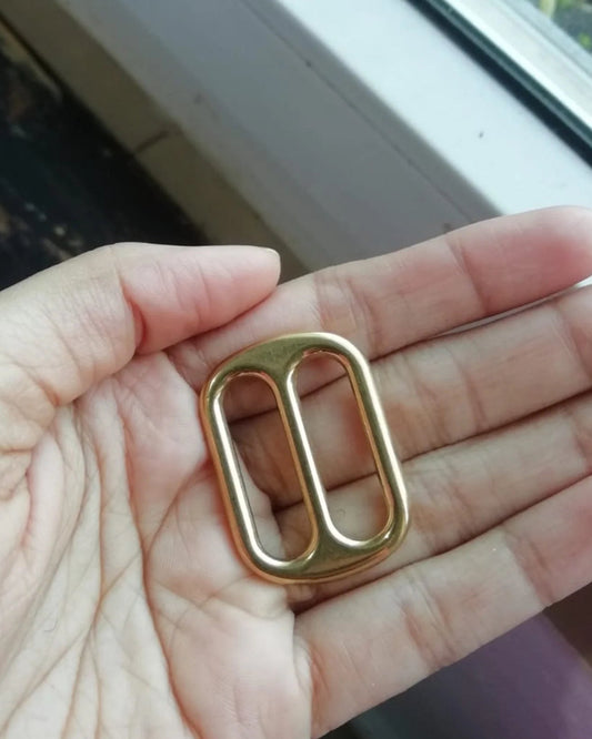 Tri glide buckles in Solid Brass Adjustable Brass Slide Buckles