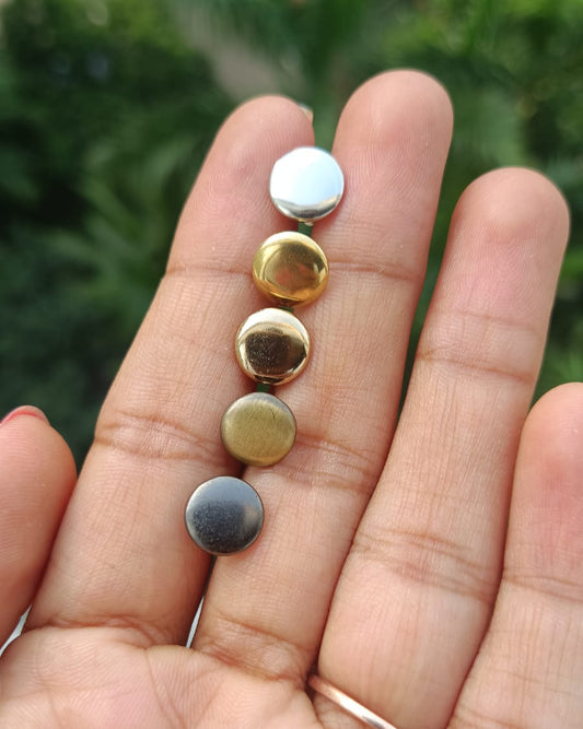 Double Cap Brass Rivet