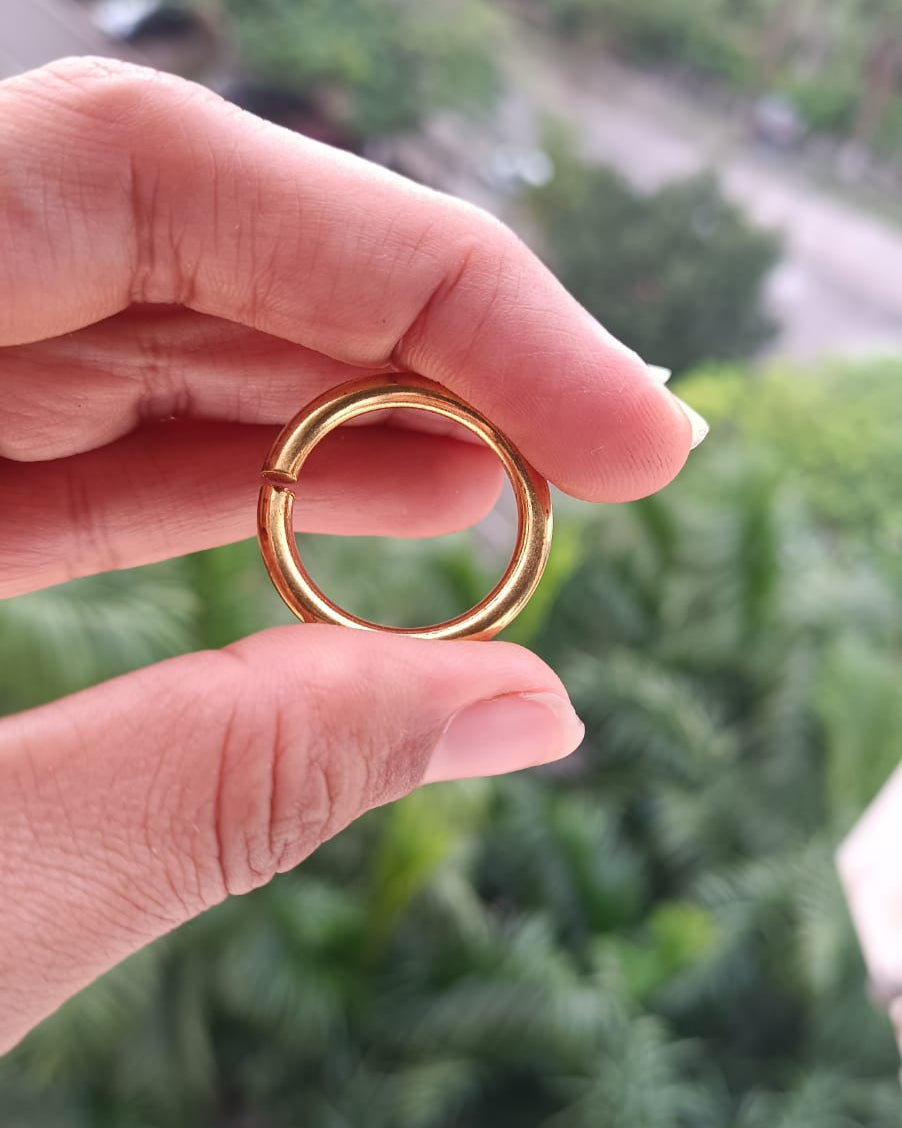 Brass link ring