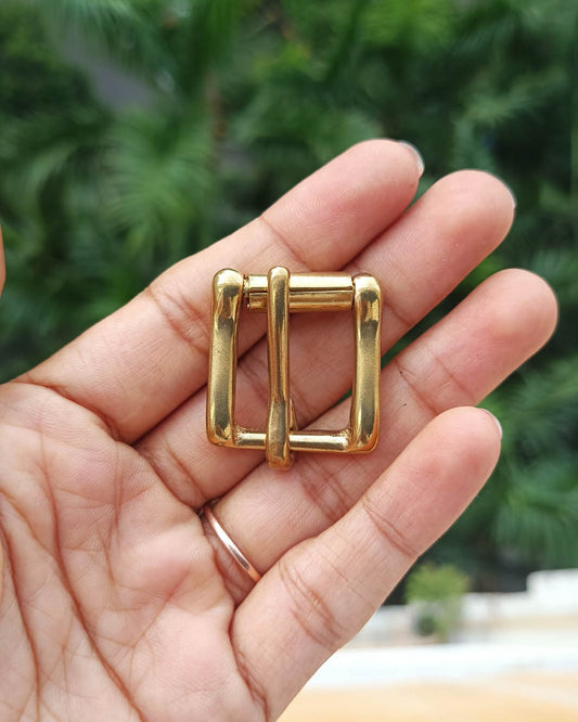 Anga Belt Buckle (Solid Brass) | 16mm | India Leather Supply