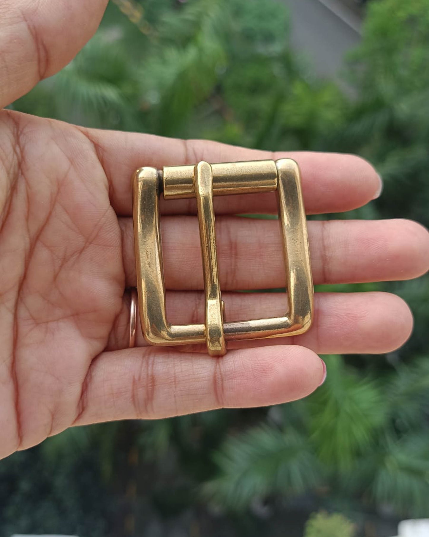Anga Belt Buckle (Solid Brass) | 25mm | India Leather Supply
