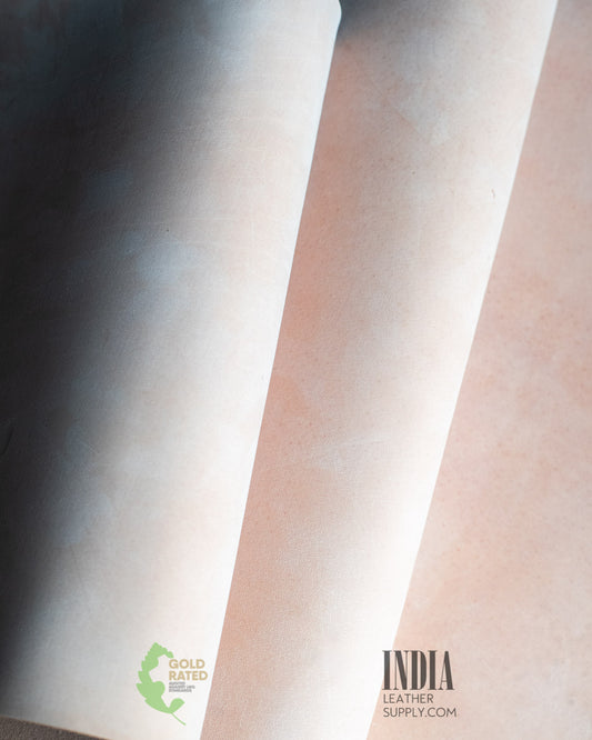 Full Grain Buffalo Veg Tanned Crust Leather Natural | India Leather Supply
