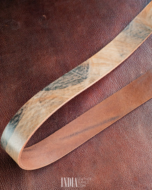 Hand-Dyed Artisan Leather Belt Strap 3.3-3.5mm | India Leather Supply