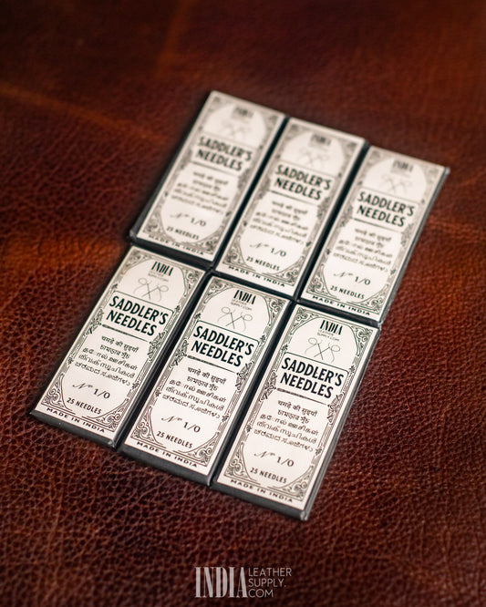 ILS Saddlers Needles 25 Pcs by Pony Needle Industries | India Leather Supply