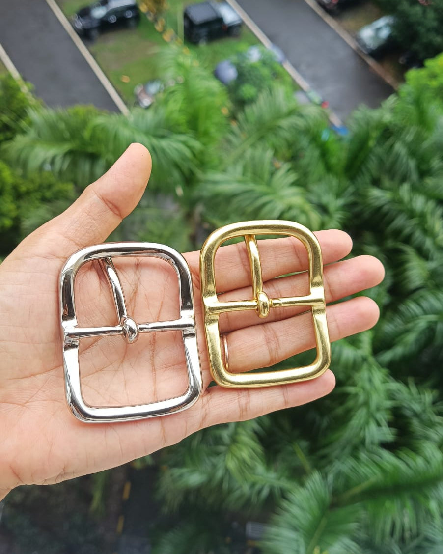 38mm Premium Center Bar Solid Brass Buckle