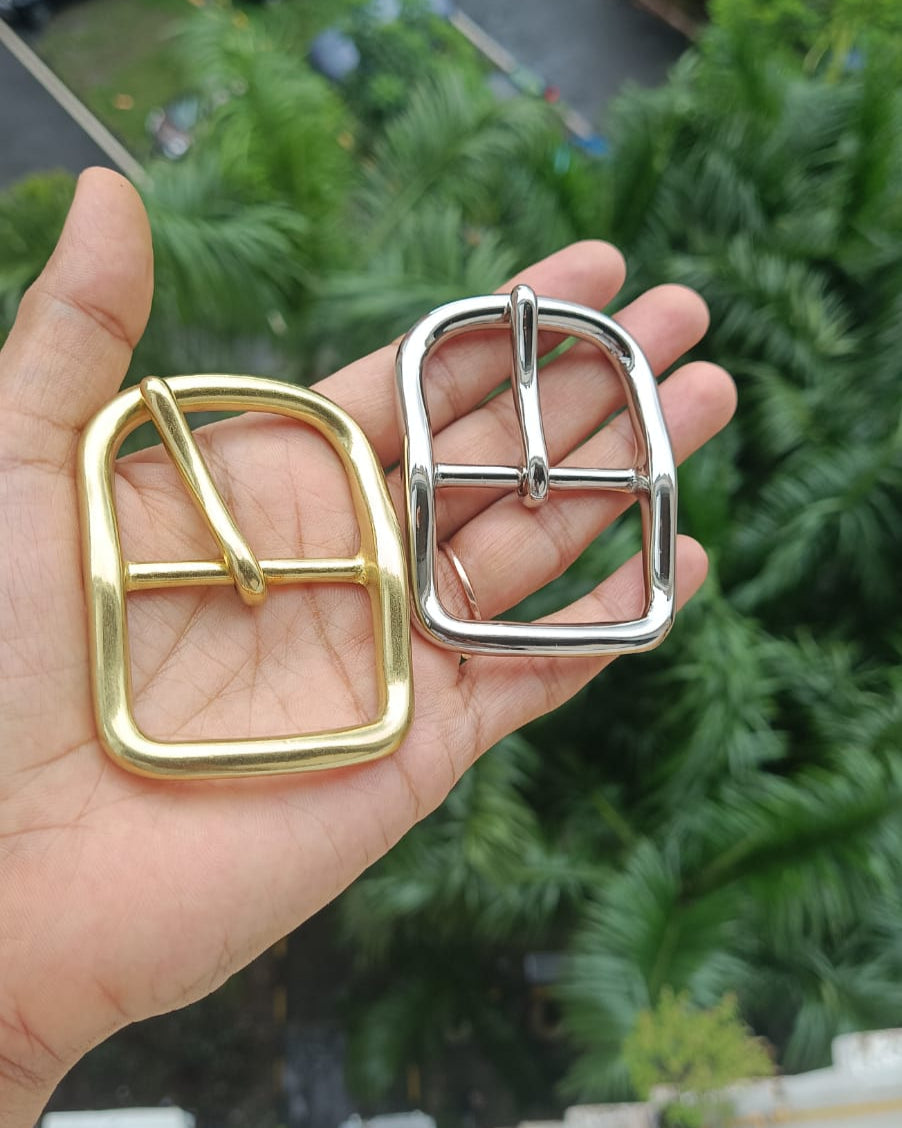38mm Premium Center Bar Solid Brass Buckle