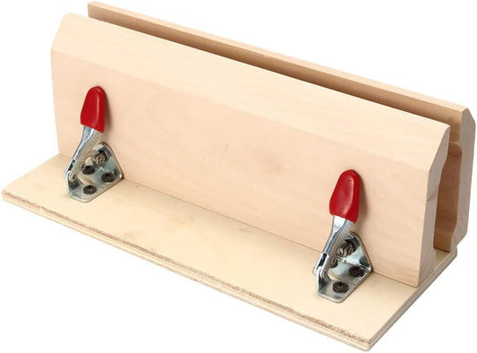 Horizontal Wooden Clamp (for hand stitching/burnishing)