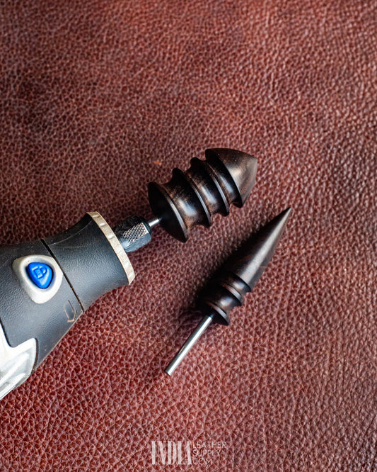 Rotary Tool Leather Edge Burnisher Set | India Leather Supply
