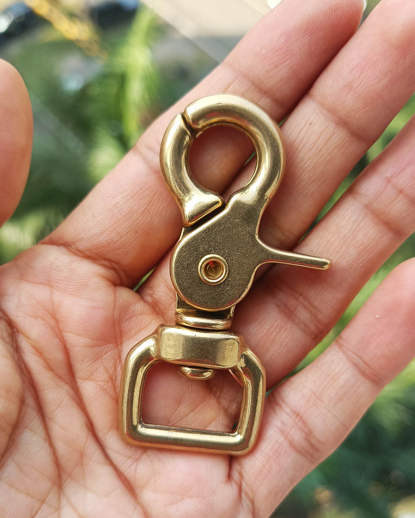 Shunga Swivel Snap Hook Solid Brass in Various Sizes | 17x62mm | India Leather Supply