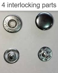 Snap Button Brass Sample Pack | India Leather Supply