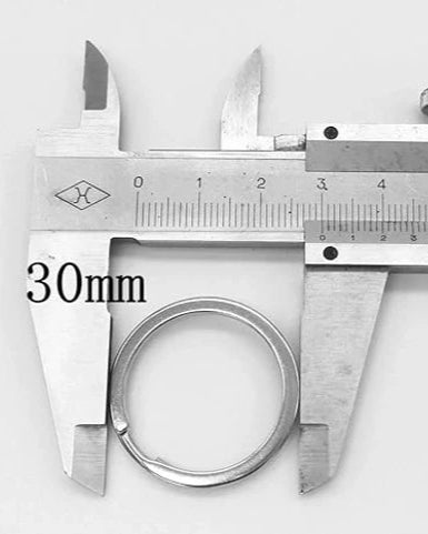 Stainless Steel Keyring Pack of 10 | India Leather Supply