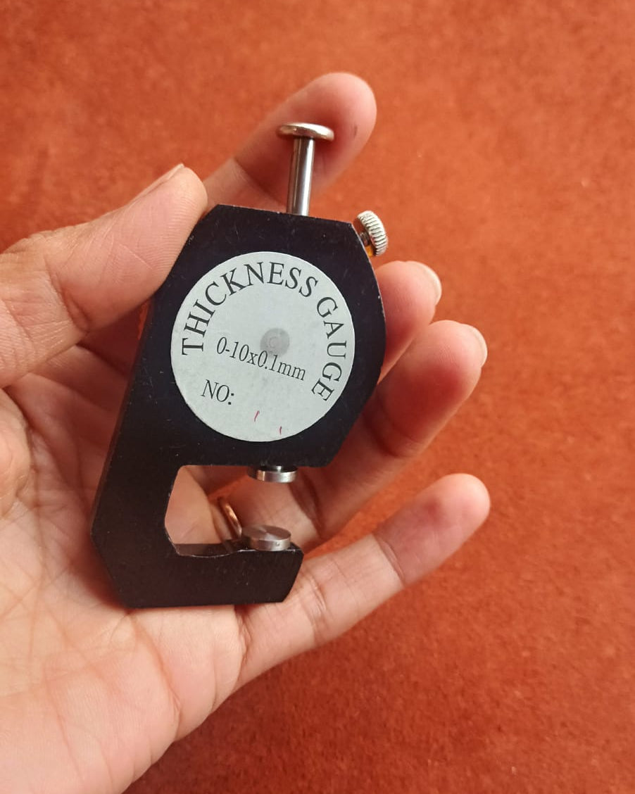 0-10mm Flat Head Thickness Gauge | India Leather Supply
