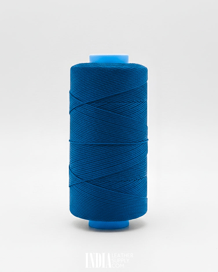 0.8mm 400 Meters Polyester Waxed Thread | Blue 30366 | India Leather Supply