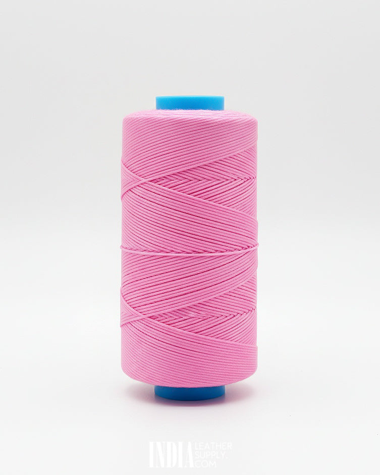 0.8mm 400 Meters Polyester Waxed Thread | Light Pink | India Leather Supply