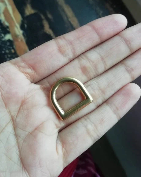 D-Ring in Solid Brass