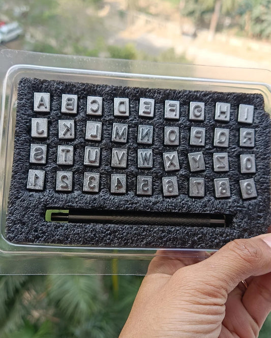 Alphabet Letter Number Die Stamp Set