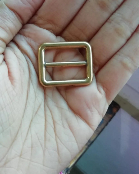 Square Glide Buckles in Solid Brass| Adjustable Brass Slide Buckles