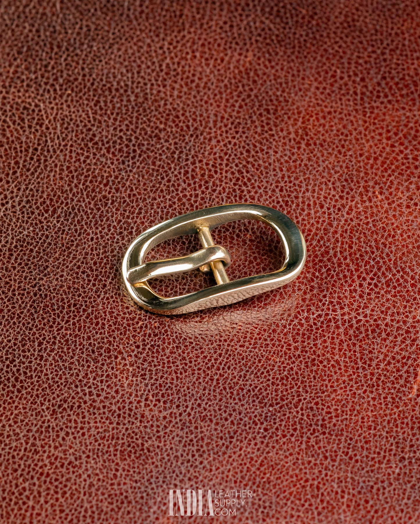 22mm Centre Bar Buckle, Solid Brass | India Leather Supply