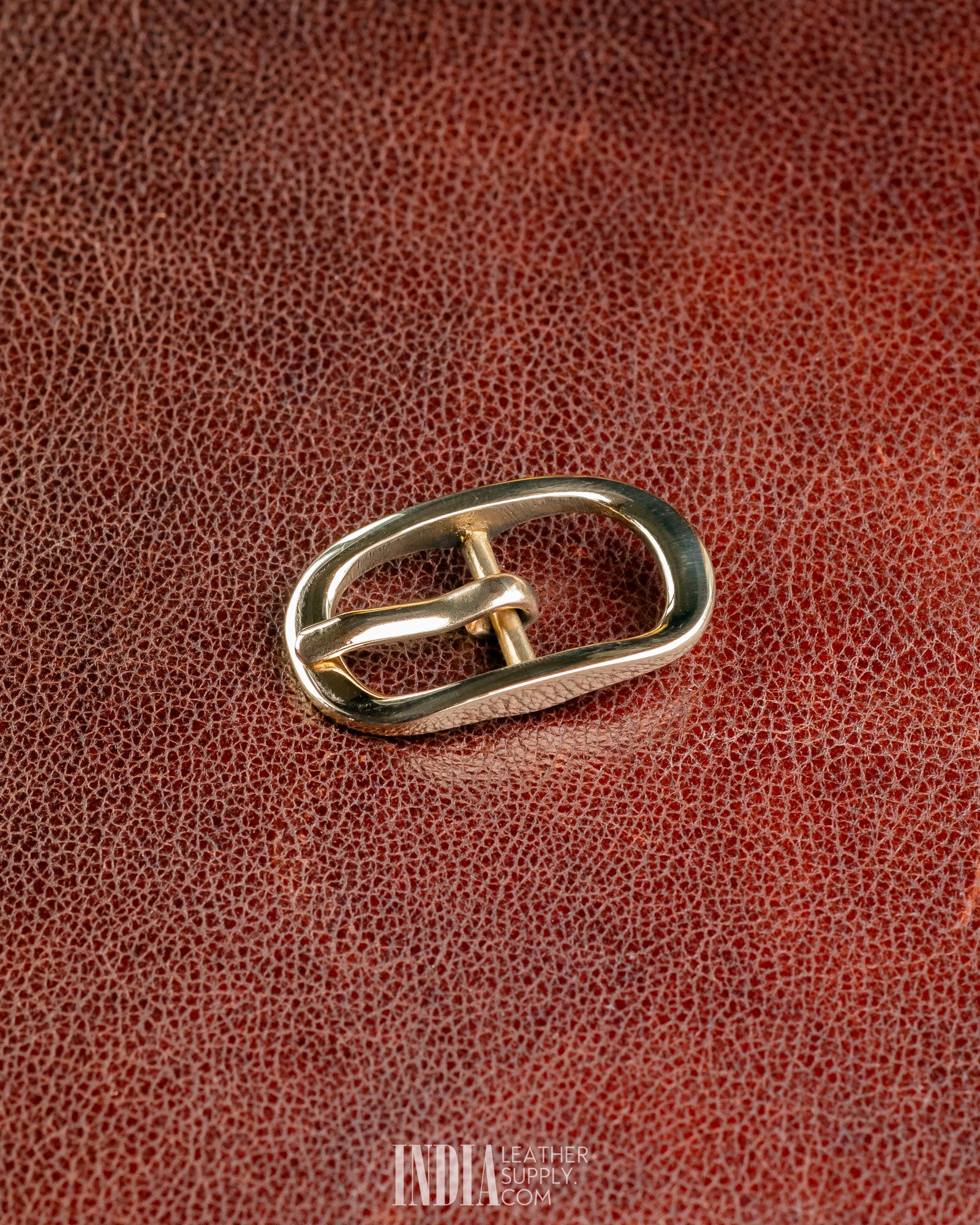 22mm Centre Bar Buckle, Solid Brass | India Leather Supply