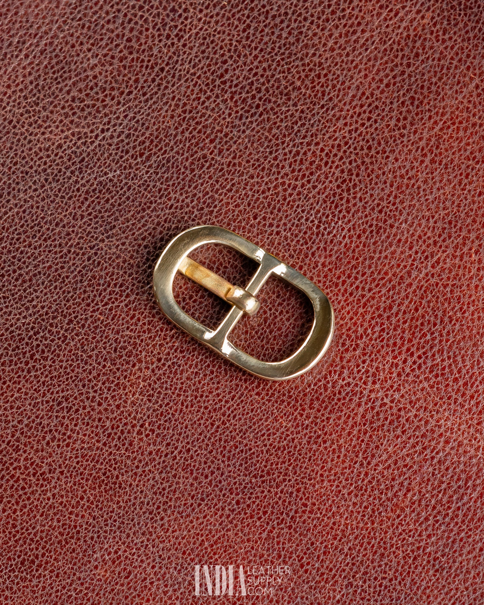 22mm Centre Bar Buckle, Solid Brass | India Leather Supply