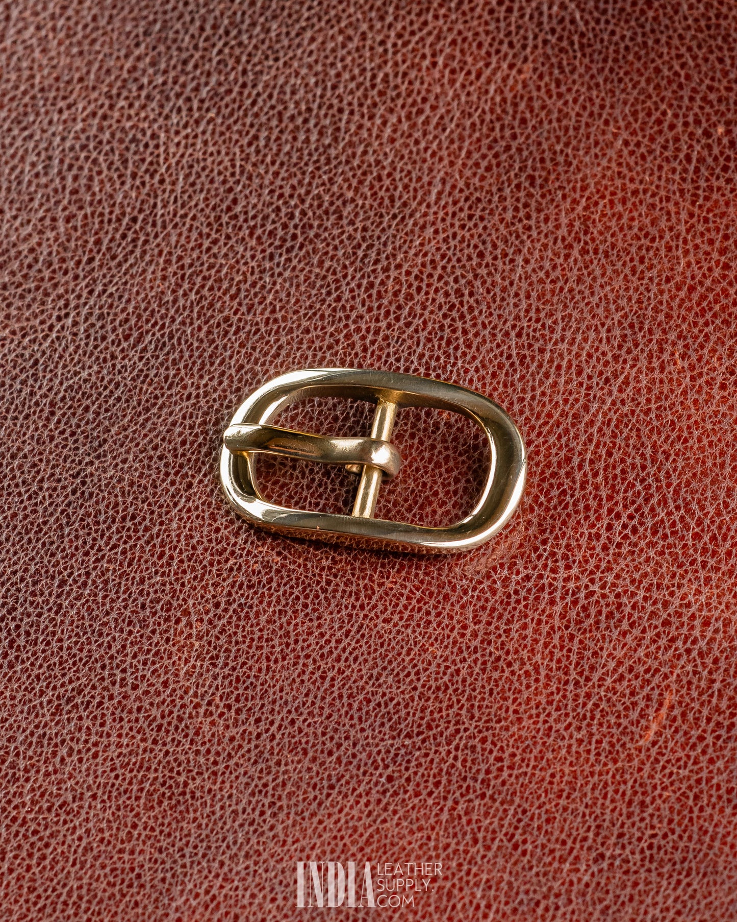 22mm Centre Bar Buckle, Solid Brass | India Leather Supply