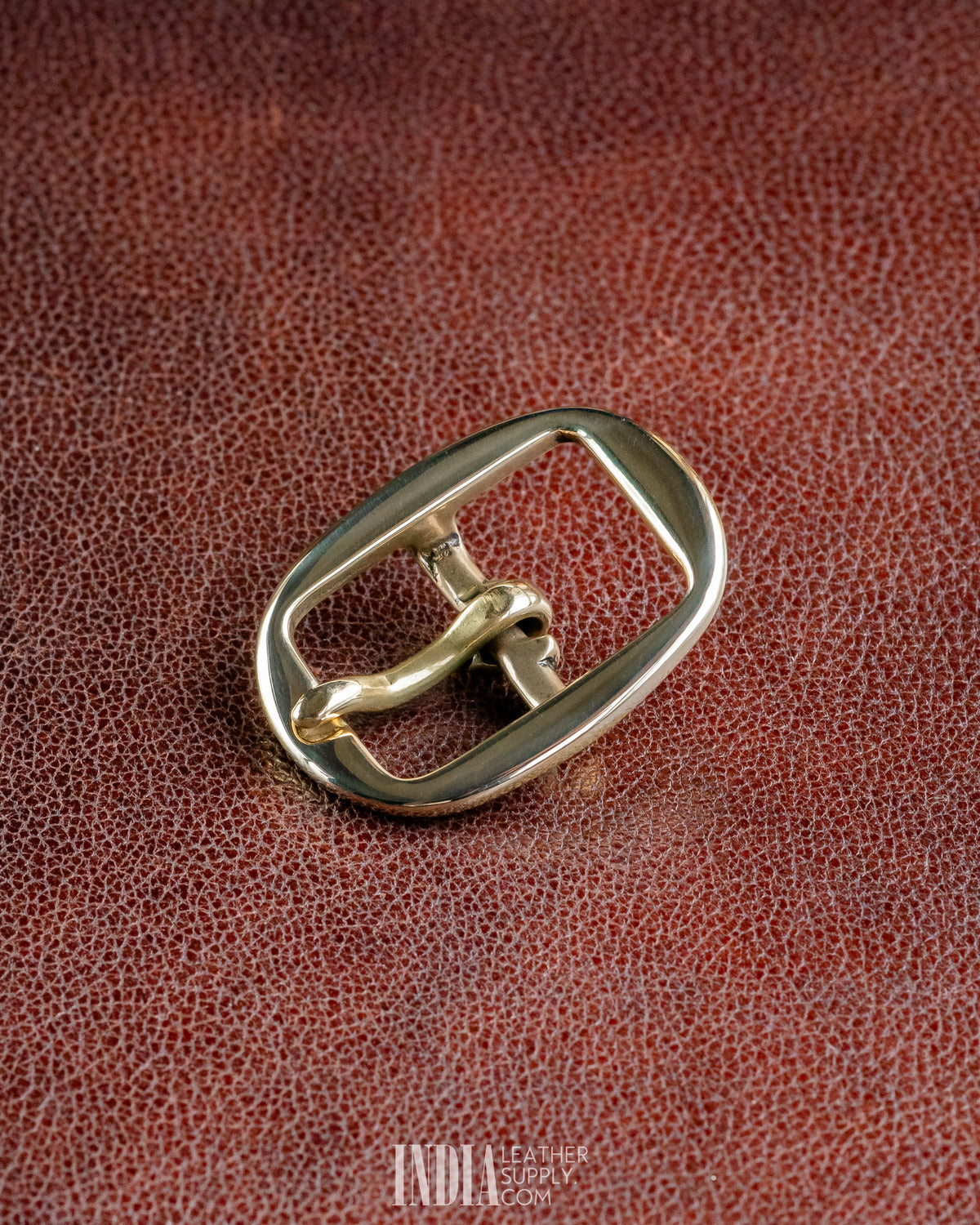 25mm Centre Bar Buckle Solid Brass - 1 | India Leather Supply
