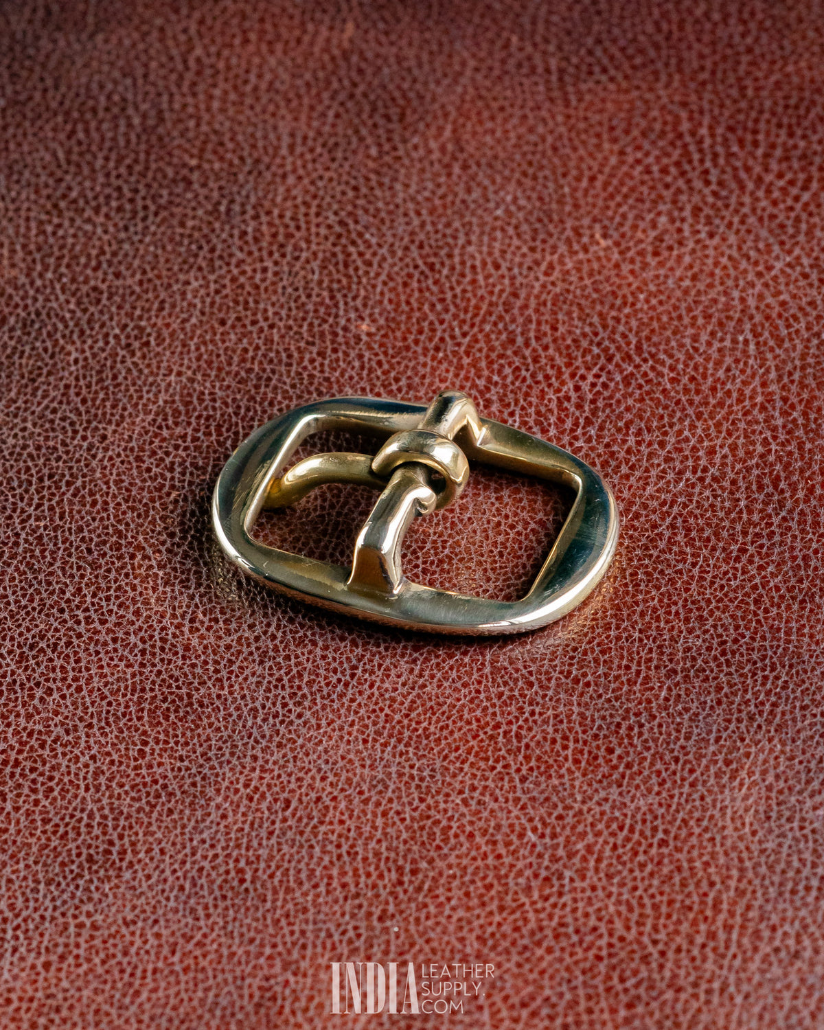 25mm Centre Bar Buckle Solid Brass - 7 | India Leather Supply