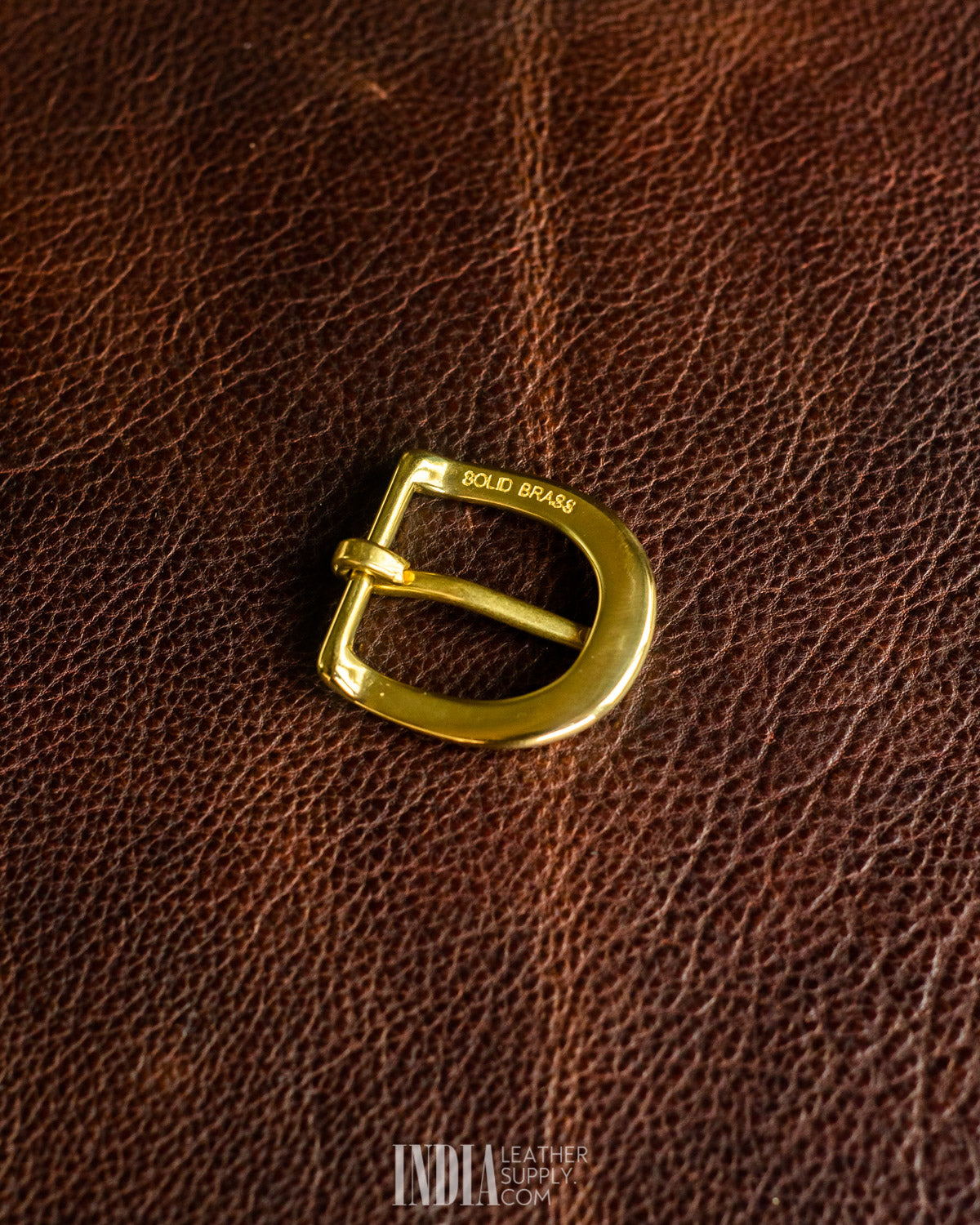 25mm Premium Lacquered Solid Brass Buckle | India Leather Supply