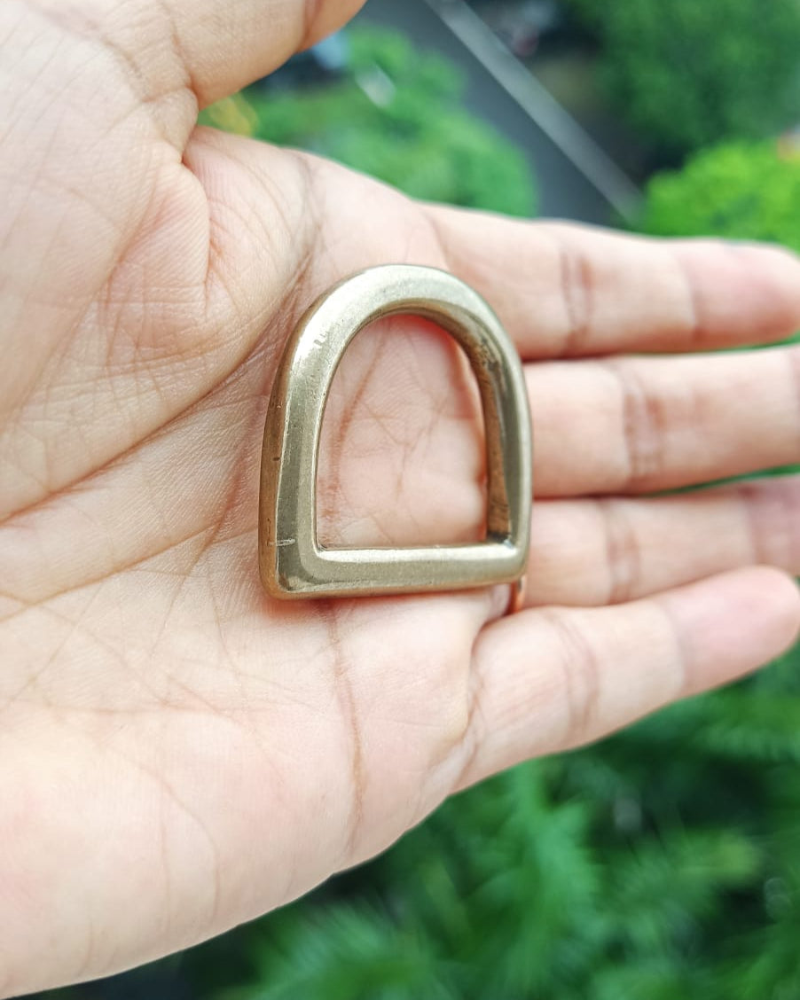 26mm D-Ring Brass Economy | Antique Brass Slightly Shiny | India Leather Supply