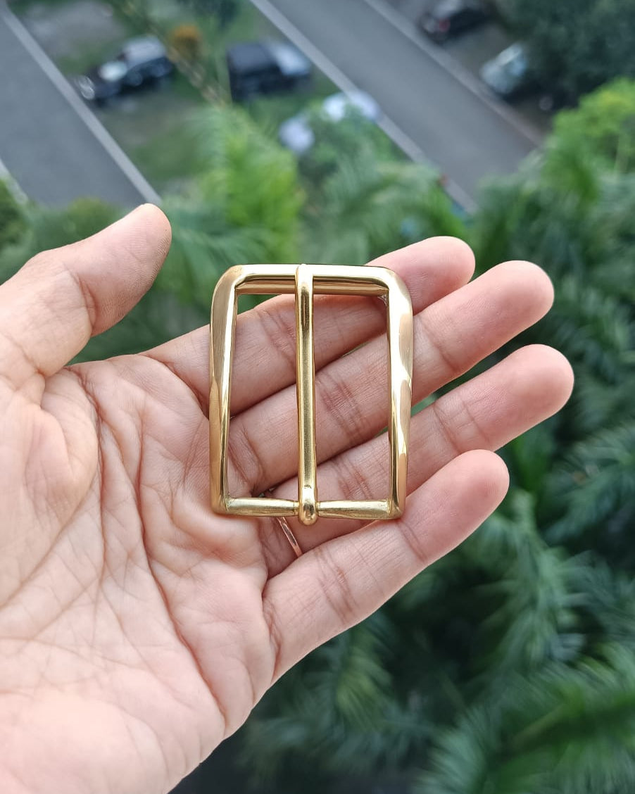 30mm Solid Brass Buckle | India Leather Supply