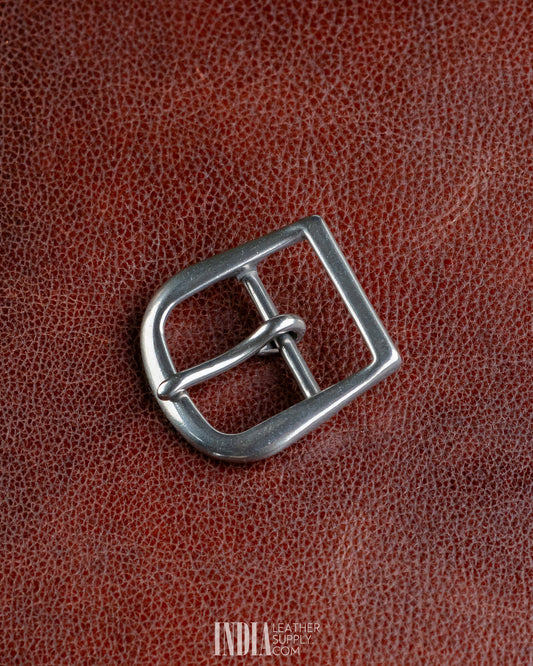 32mm Centre Bar Buckle SS - 1 | India Leather Supply