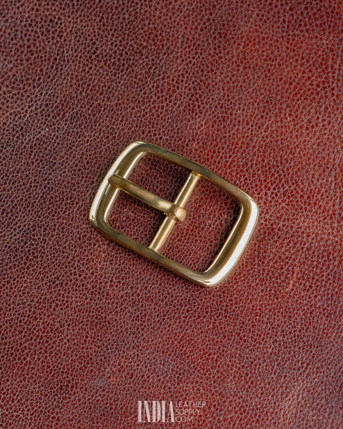 36mm Centre Bar Buckle, Solid Brass | India Leather Supply
