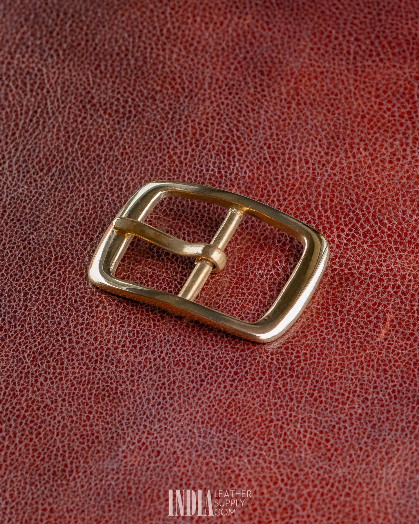 36mm Centre Bar Buckle, Solid Brass | India Leather Supply