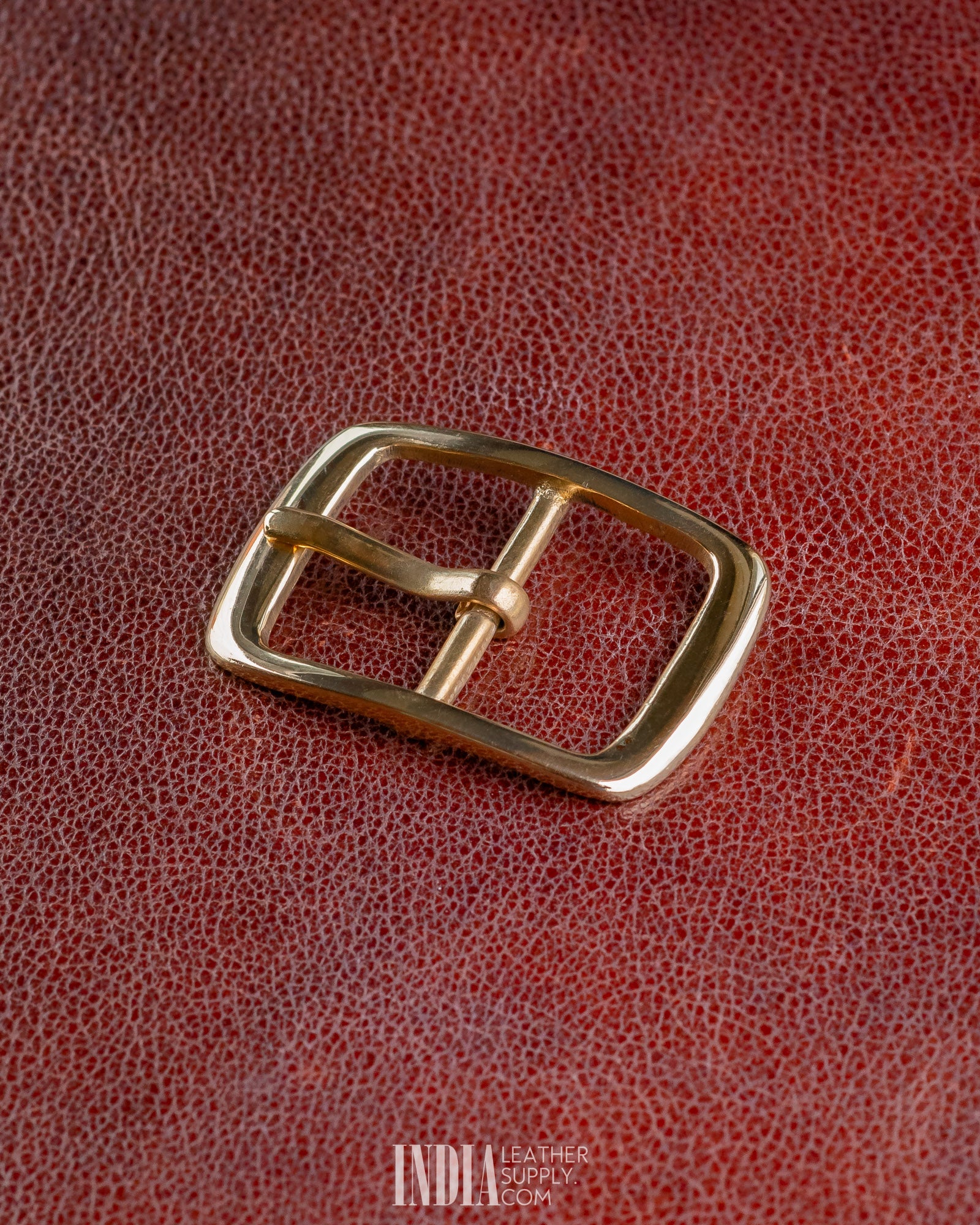36mm Centre Bar Buckle, Solid Brass | India Leather Supply