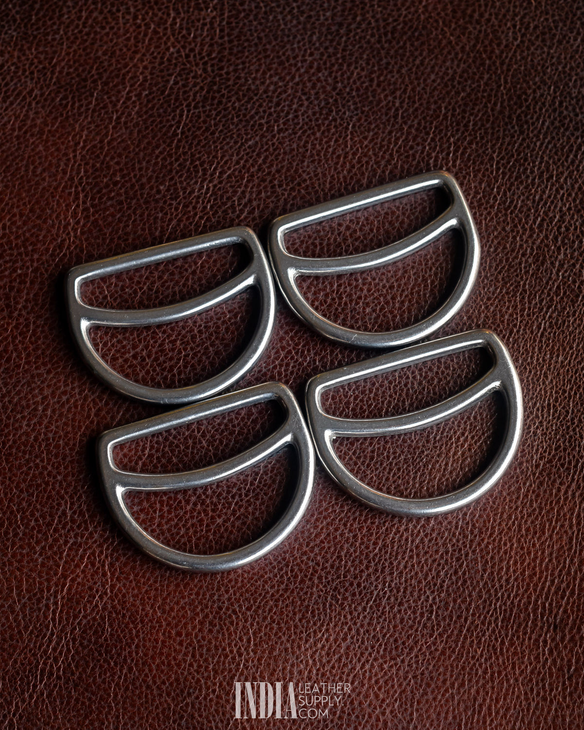 45mm Centre Bar D Ring Strap Adjuster SS | India Leather Supply