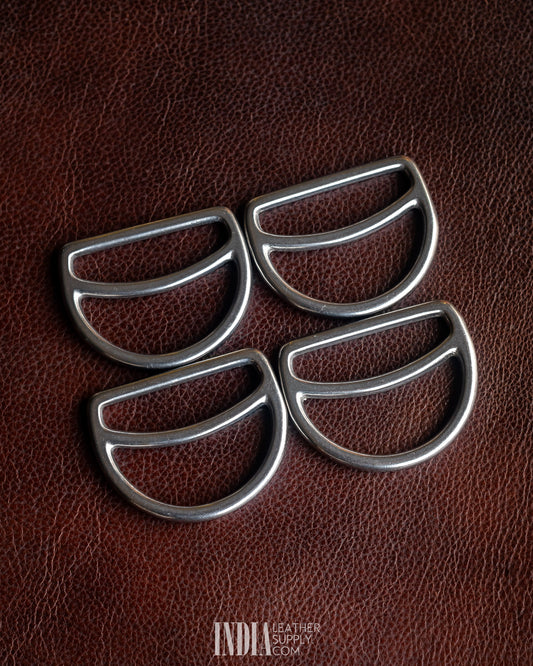 45mm Centre Bar D Ring Strap Adjuster SS | India Leather Supply