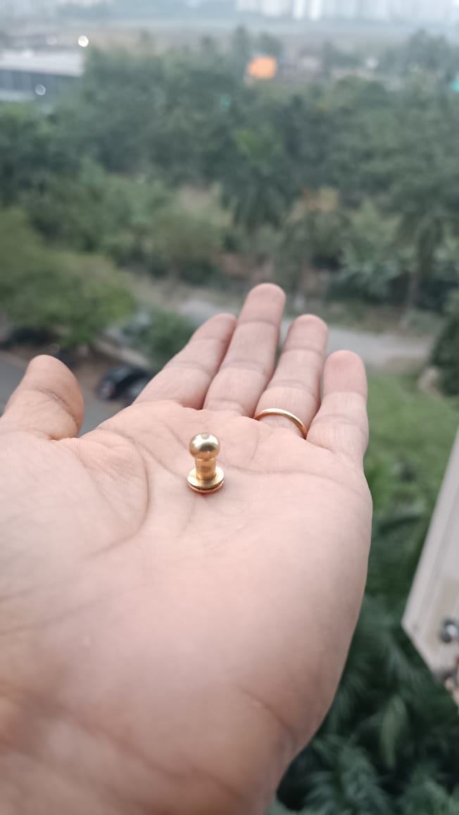 Brass Rivets and Studs| 10/Pack